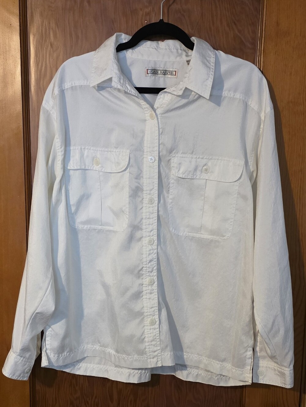 Harper White Button-Down Utility Shirt